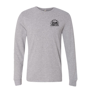 Long Sleeve Athletic Heather - Black Print