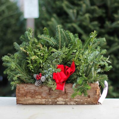 Large Decorated Cedar Logs